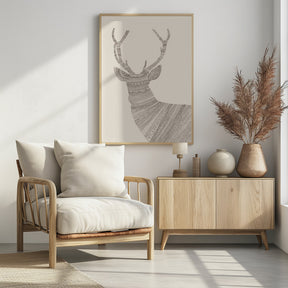 Stag Beige Poster