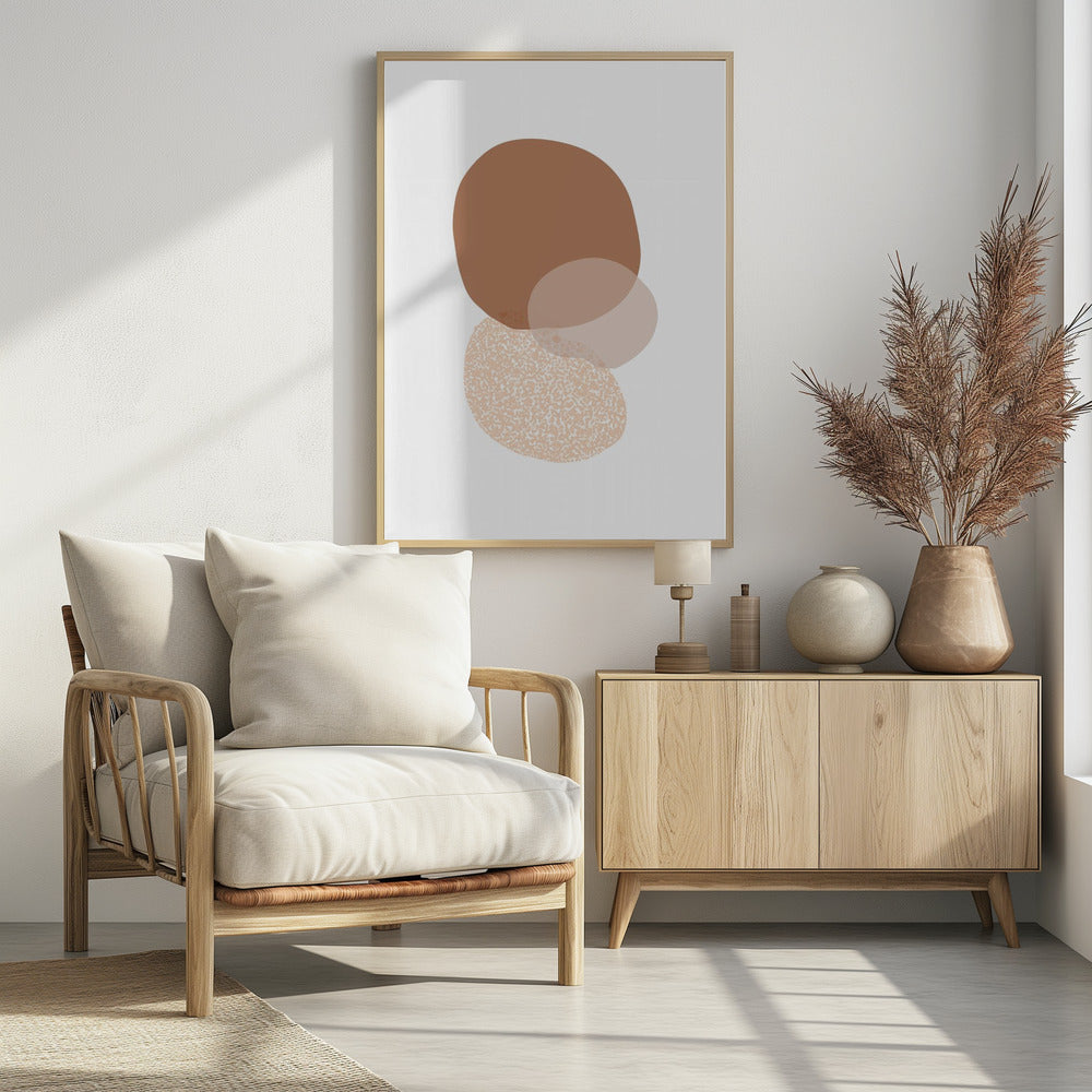 Abstract Circle Painting Poster