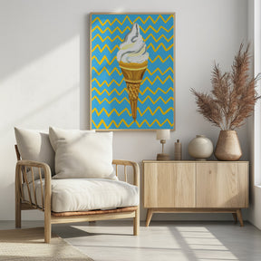 Ice Cream Blue Poster