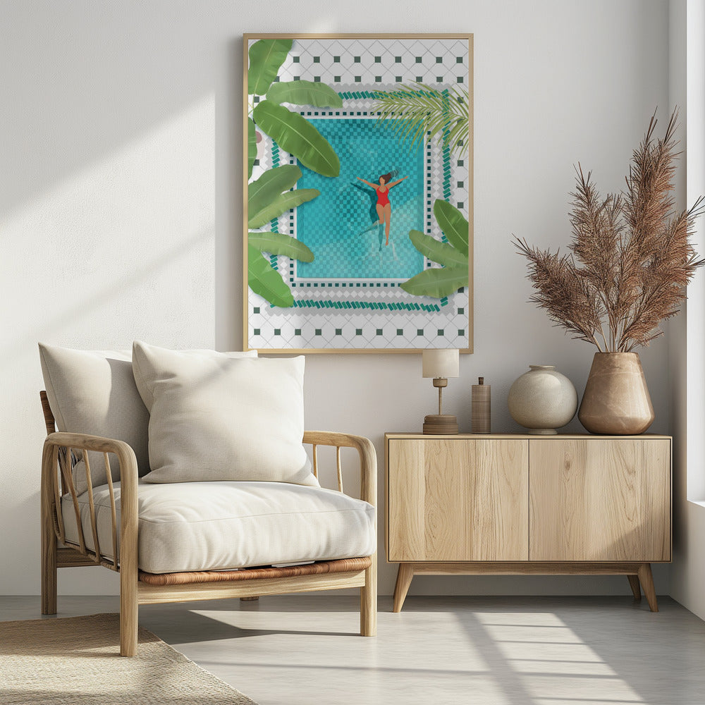 Riad Pool Poster