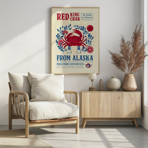 Crab kitchen print Poster