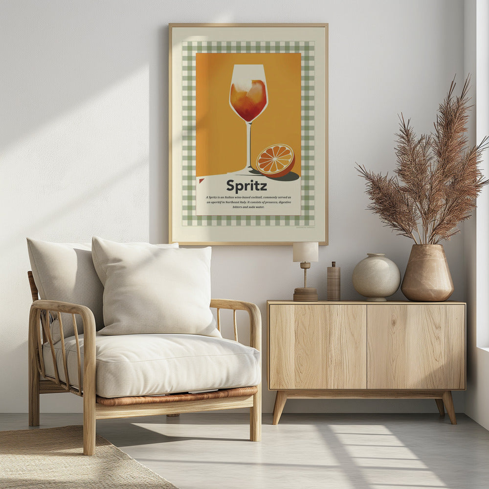 Spritz retro print Poster