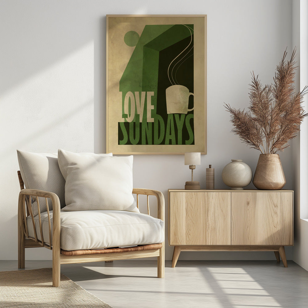 Love Sunday print Poster