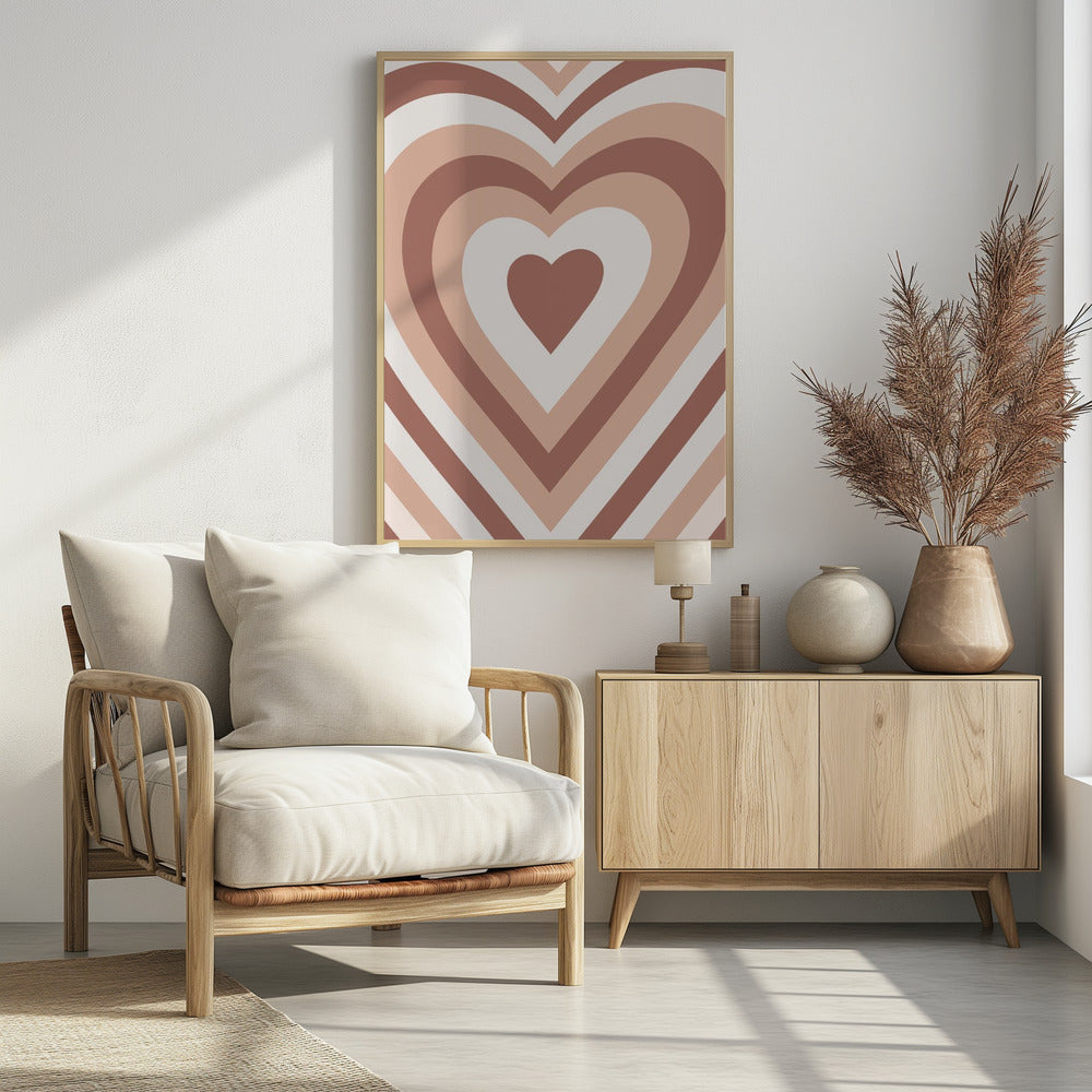 Hearts Radiate Poster