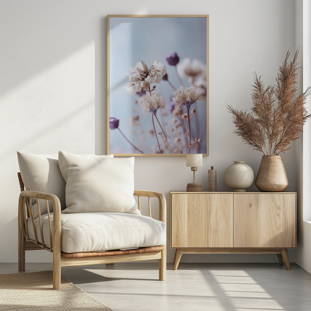 Pastel Dry Flowers No 4 Poster