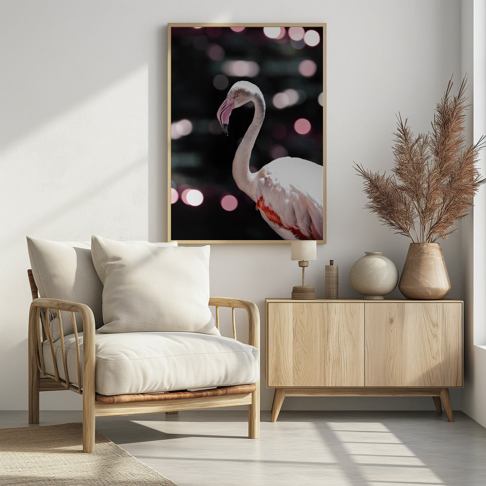 Disco Flamingo Poster