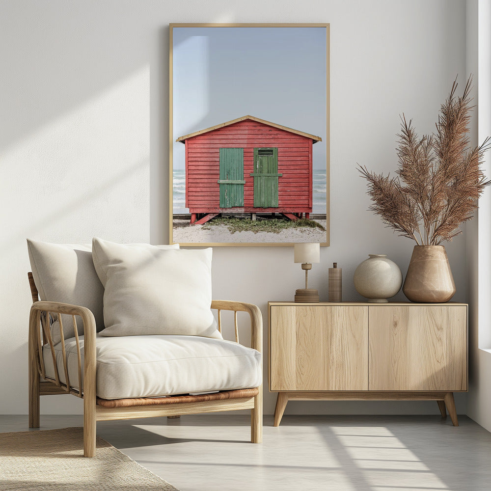 Red Hut Poster