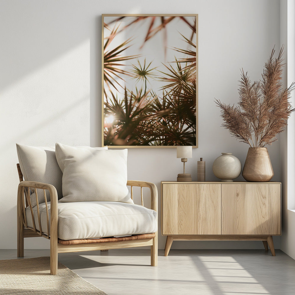 Starlight Palm Tree Poster