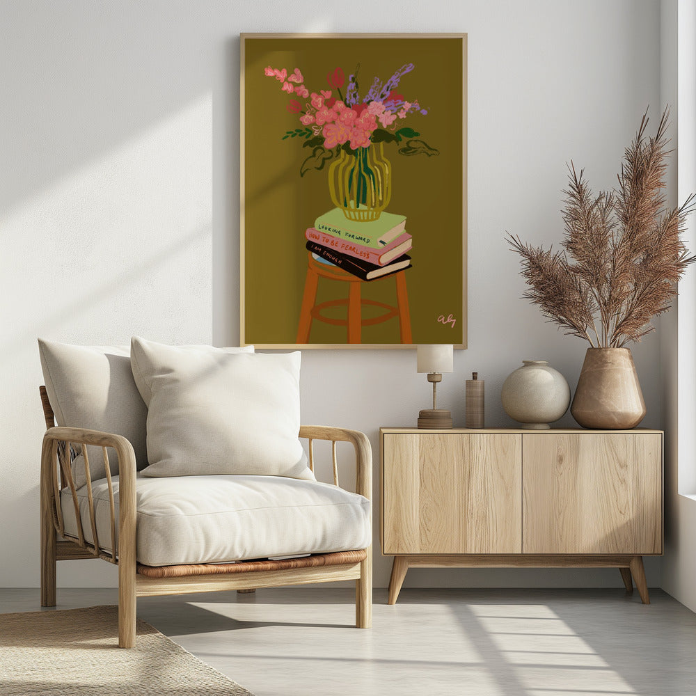 Floral Vase Poster