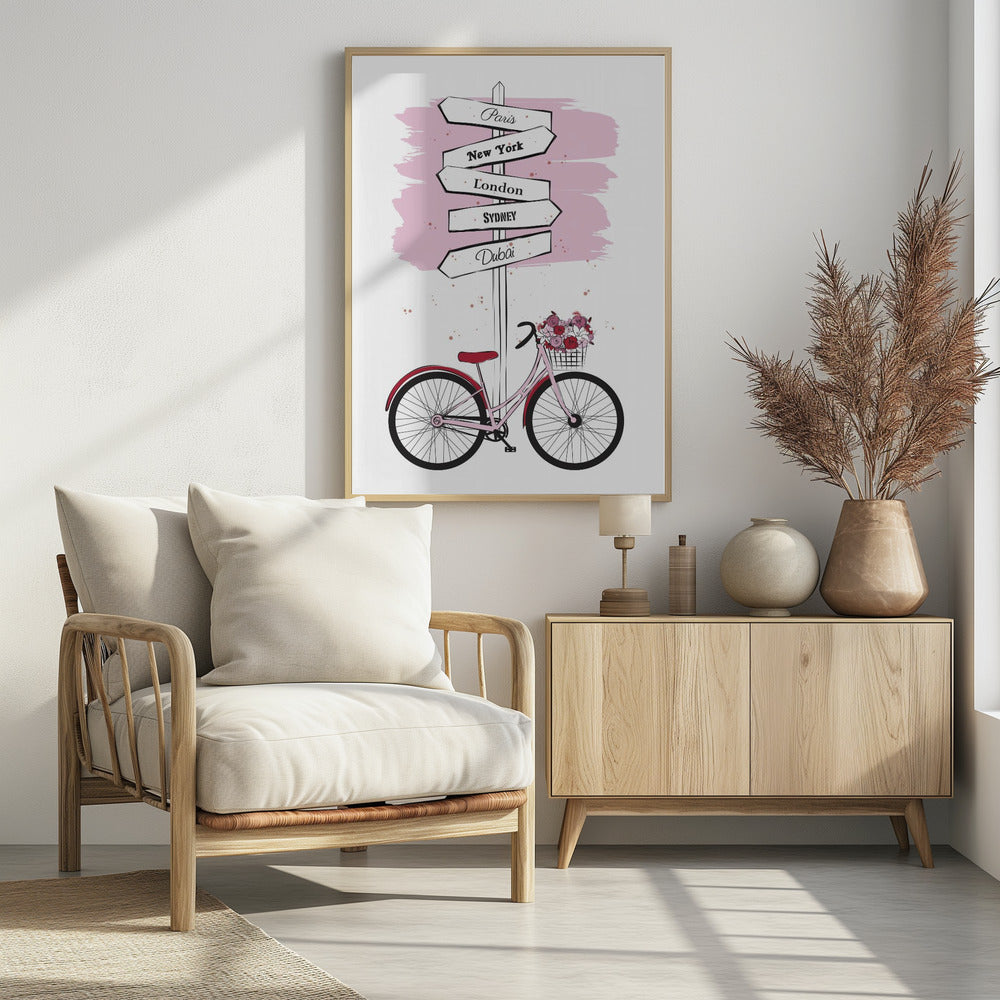 Bike Travels Poster