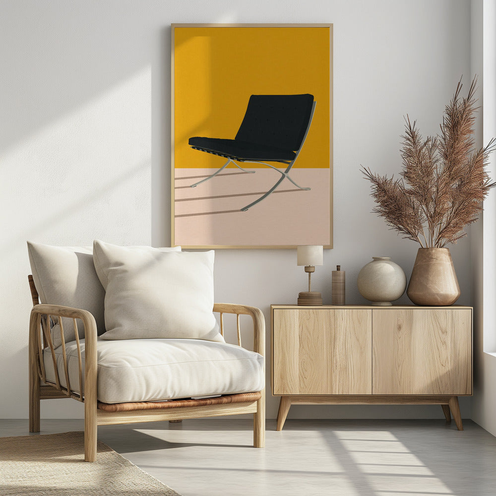 Barcelona Chair By Mies Van Der Rohe Poster