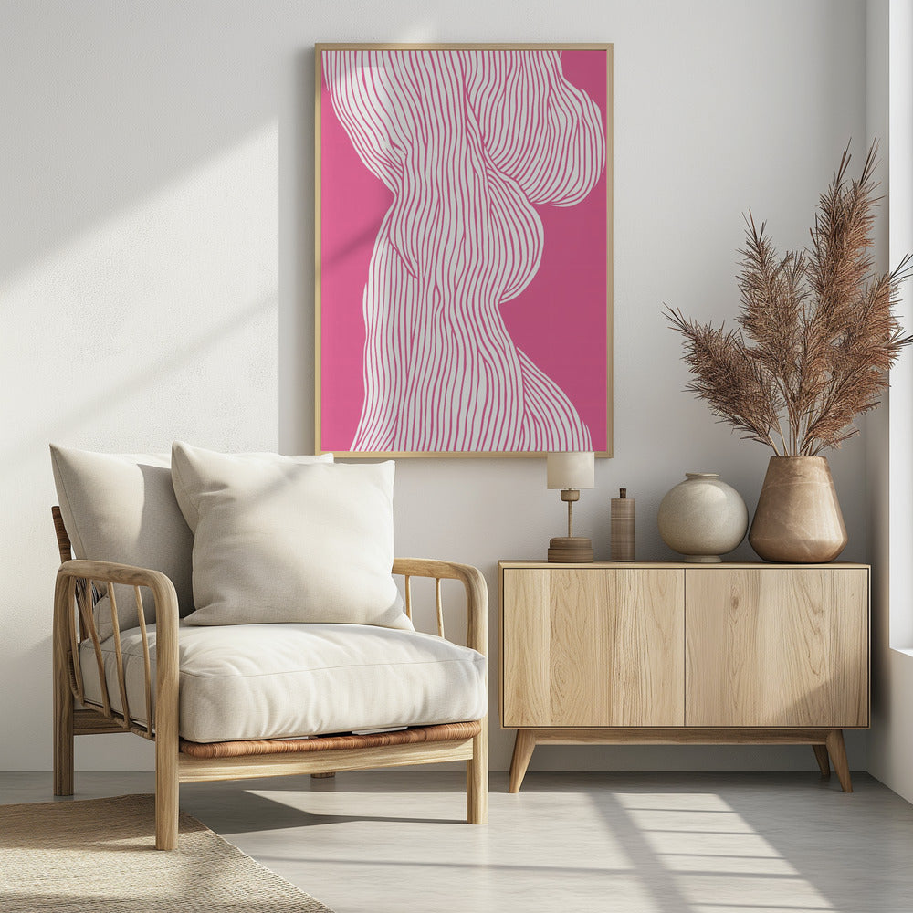 Fibers No 1 (Pink) Poster