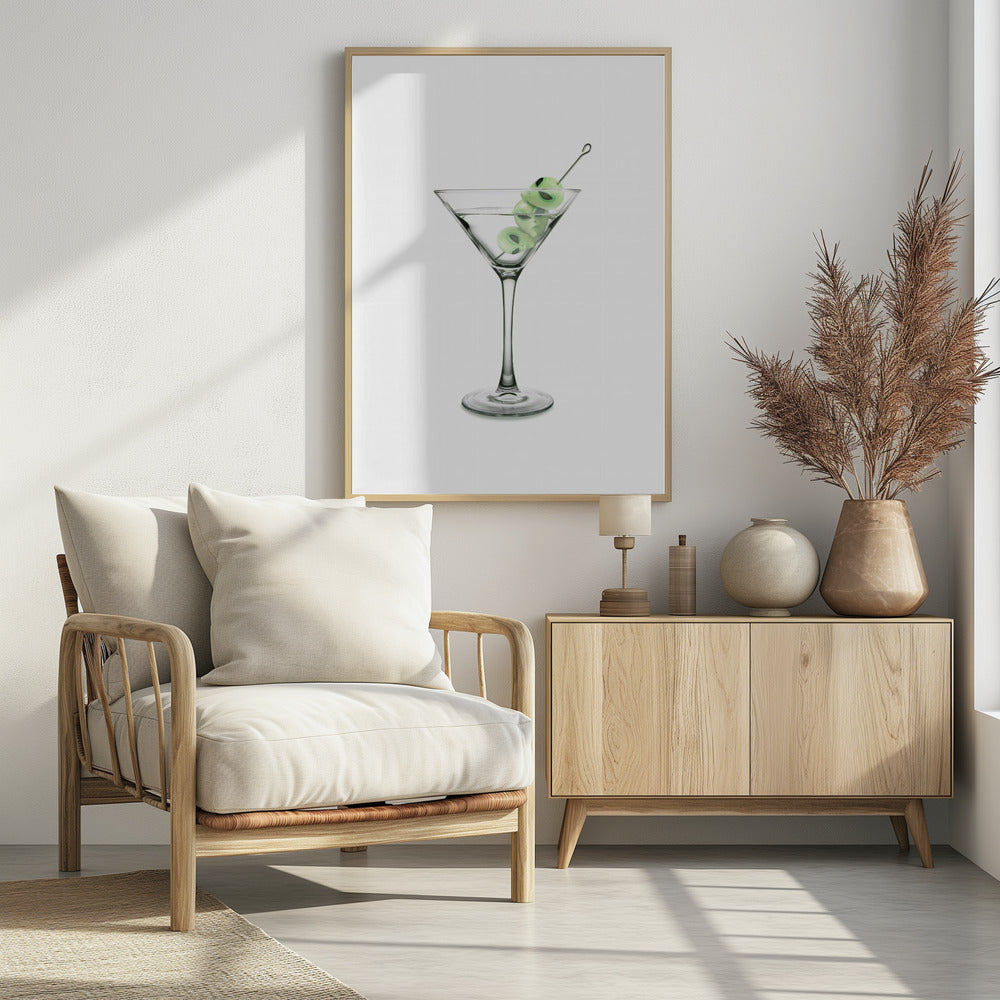 UFO Martini Poster