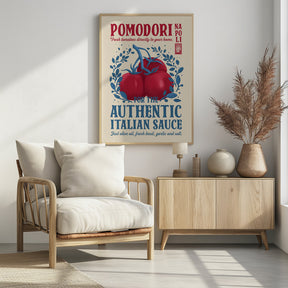 Pomodori Kitchen print Poster