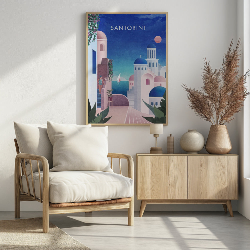 Santorini Text.png Poster