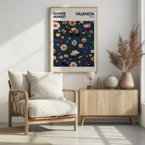 Flower Market- Valencia Poster