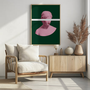 Pink and Green Artemis Poster