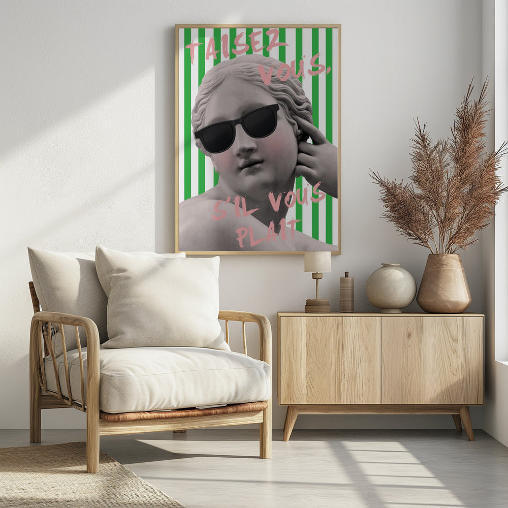 Striped Venus Poster