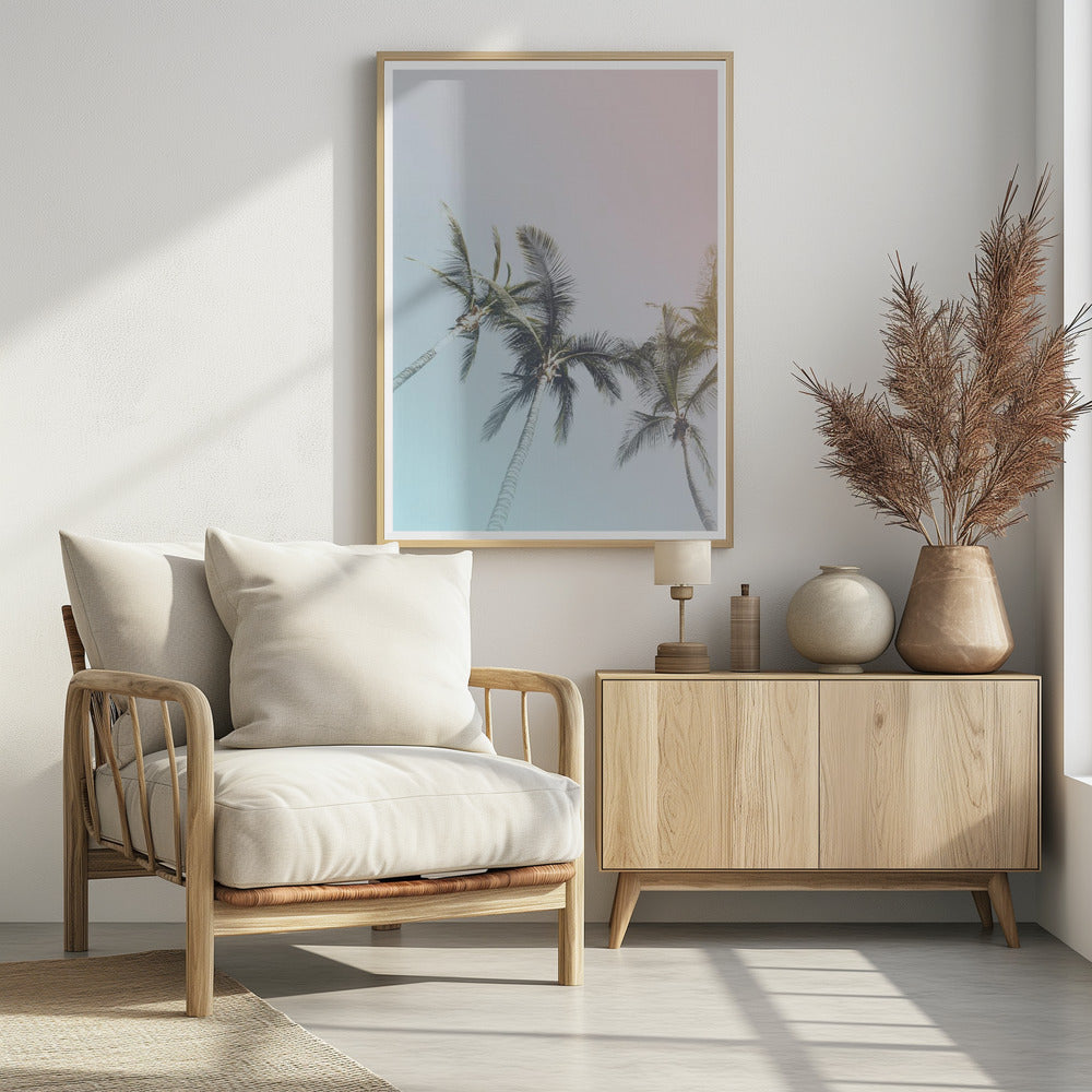 Pastel Palms Poster