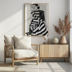 Striped Dress Poster