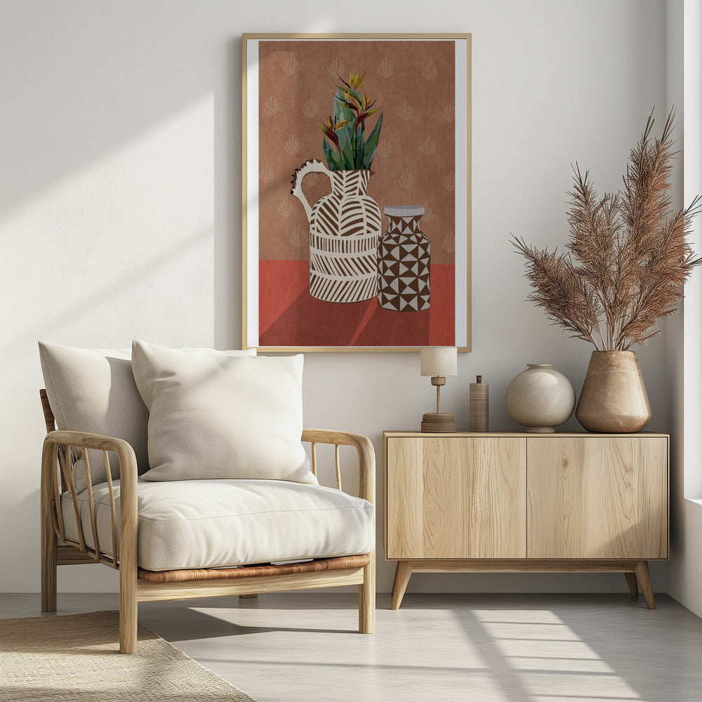 Flower Vase 4ratio 2x3 Print By Bohonewart Poster