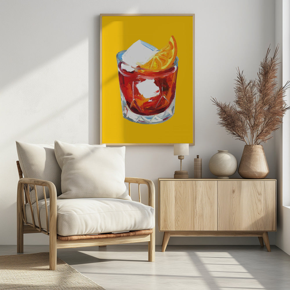 Negroni Sunshine Yellow Poster