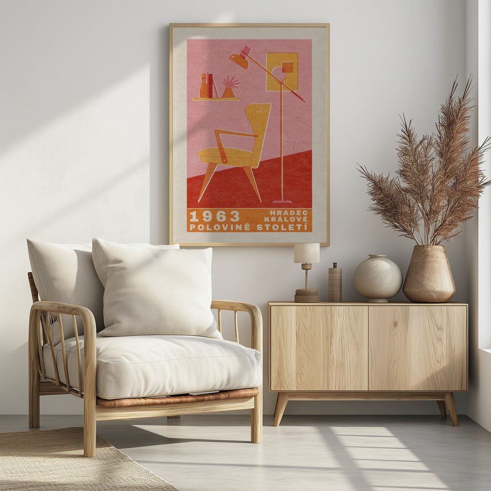 Mid Century Czech Furniture Poster