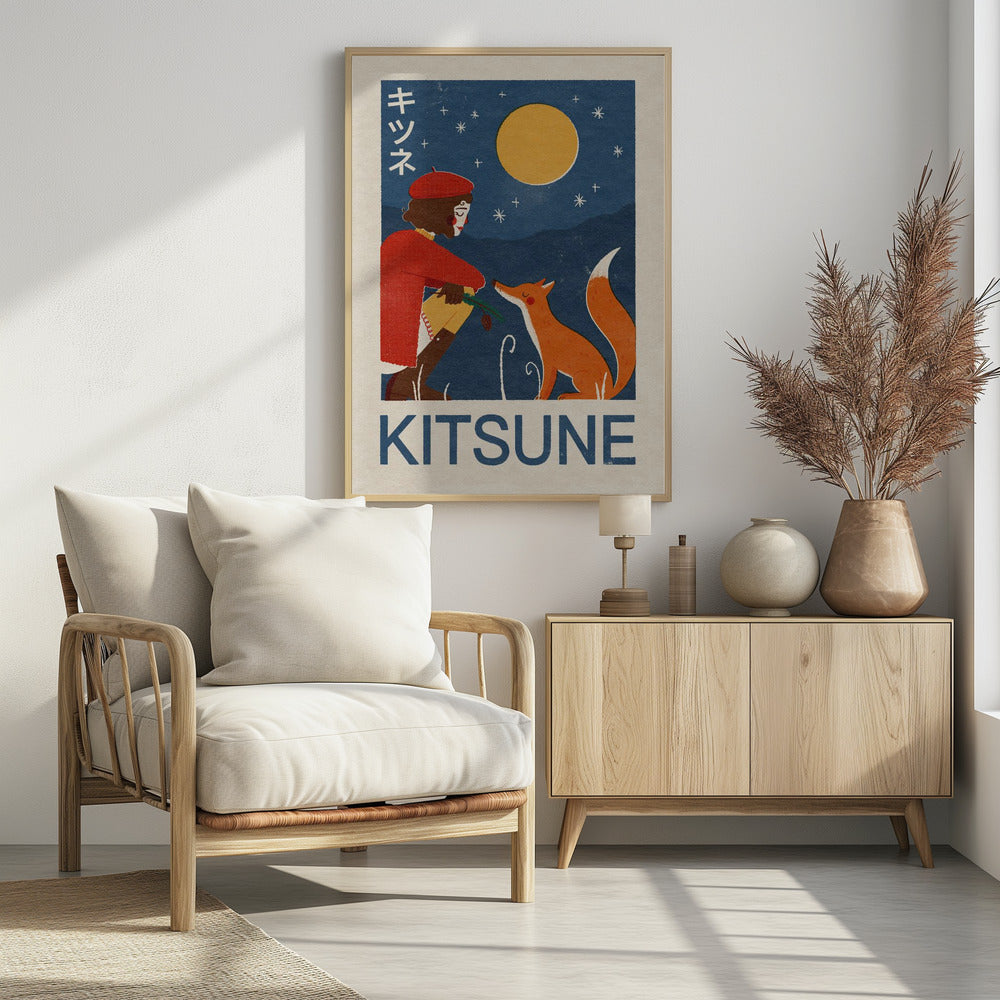 Kitsune Fox Poster