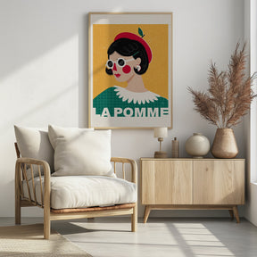 La Pomme French Fashion Portrait Poster