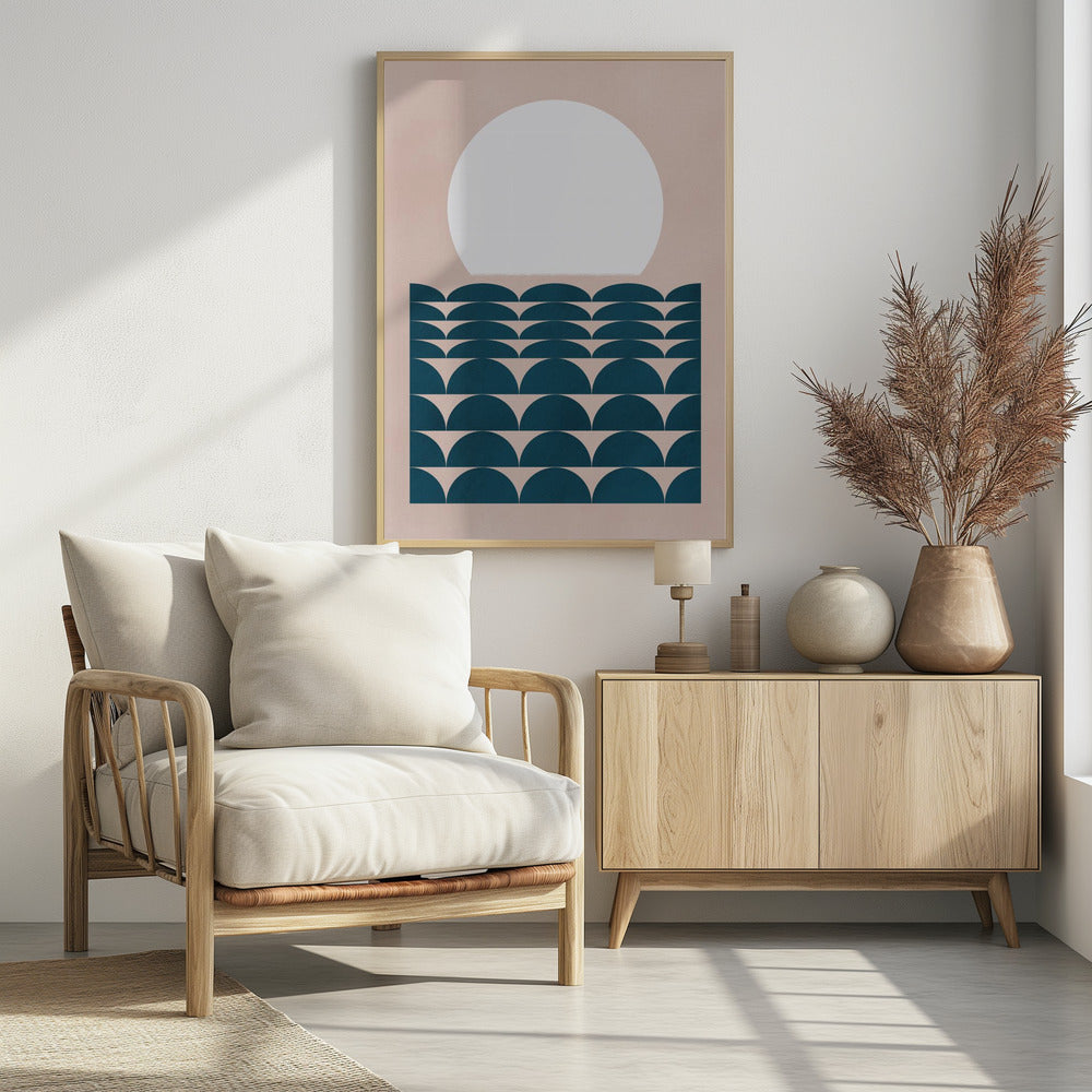 Geometrical Seascape Poster