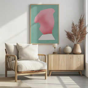 Stone Sculpture In Pink Poster