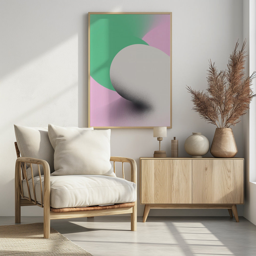 Minty Abstract Poster