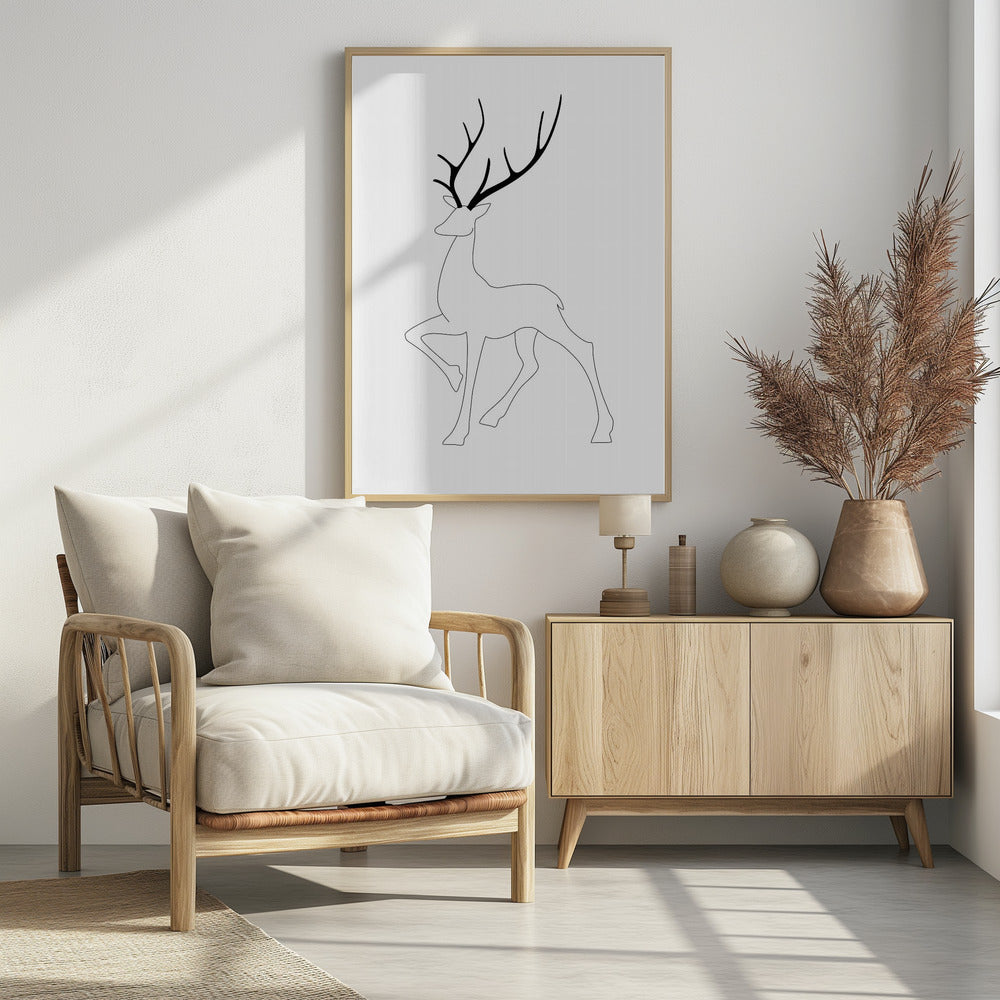 Proud reindeer Poster