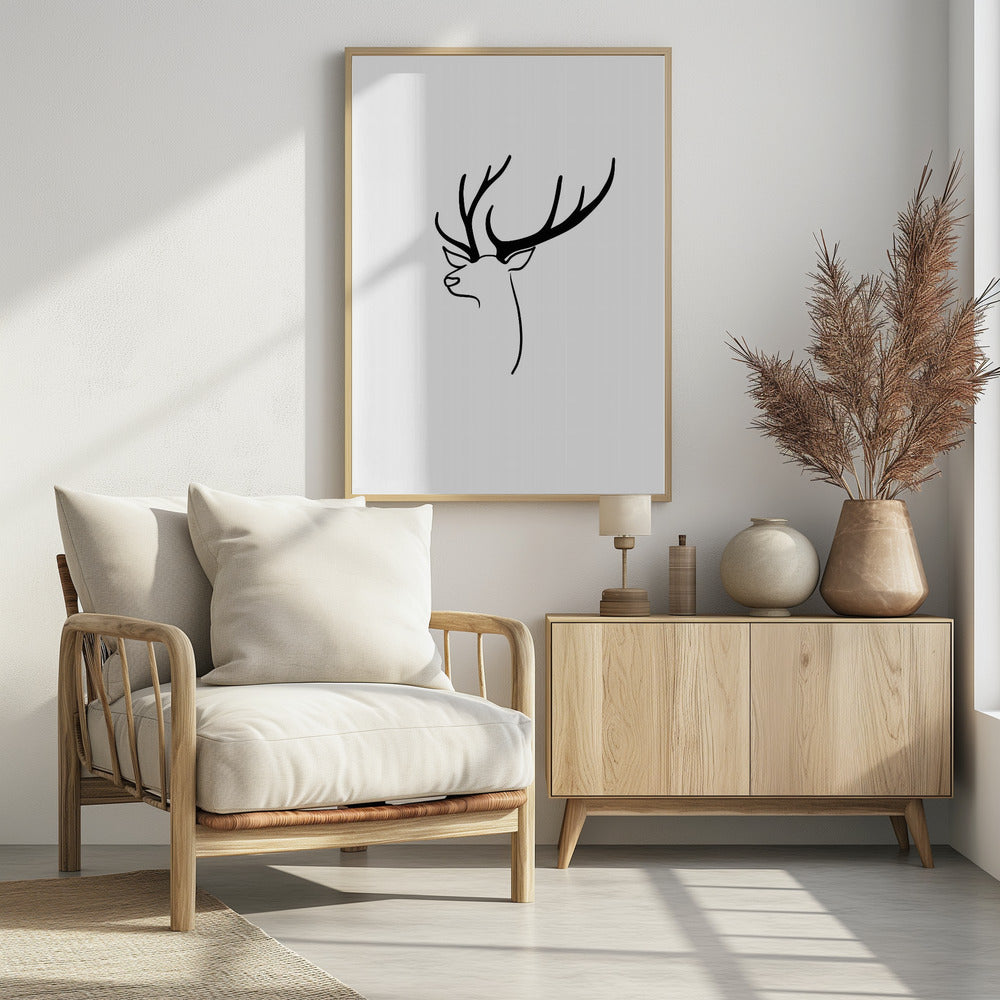 The deer Poster