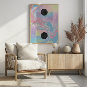 Black Hole Pastel Cosmos Poster