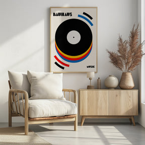 Bauhaus Musik Retro Illustration Poster