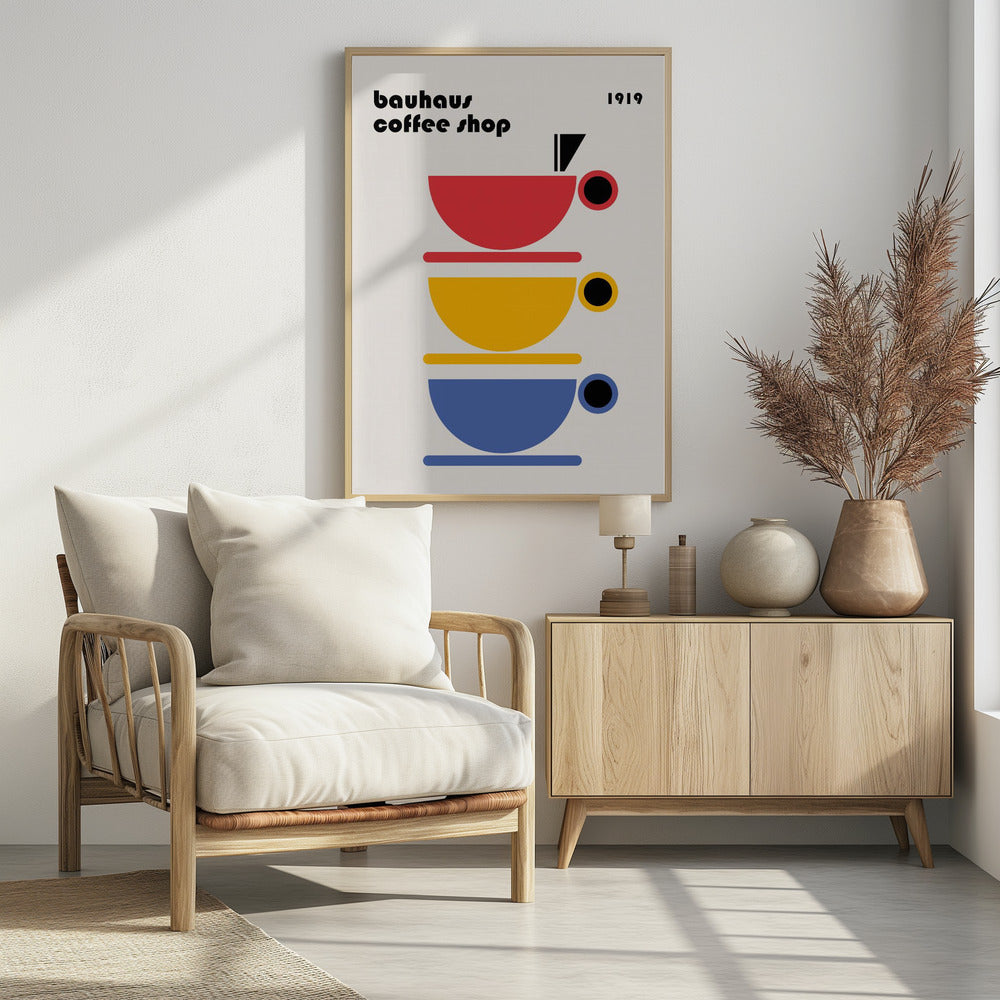 Bauhaus Coffee Minimalist Poster