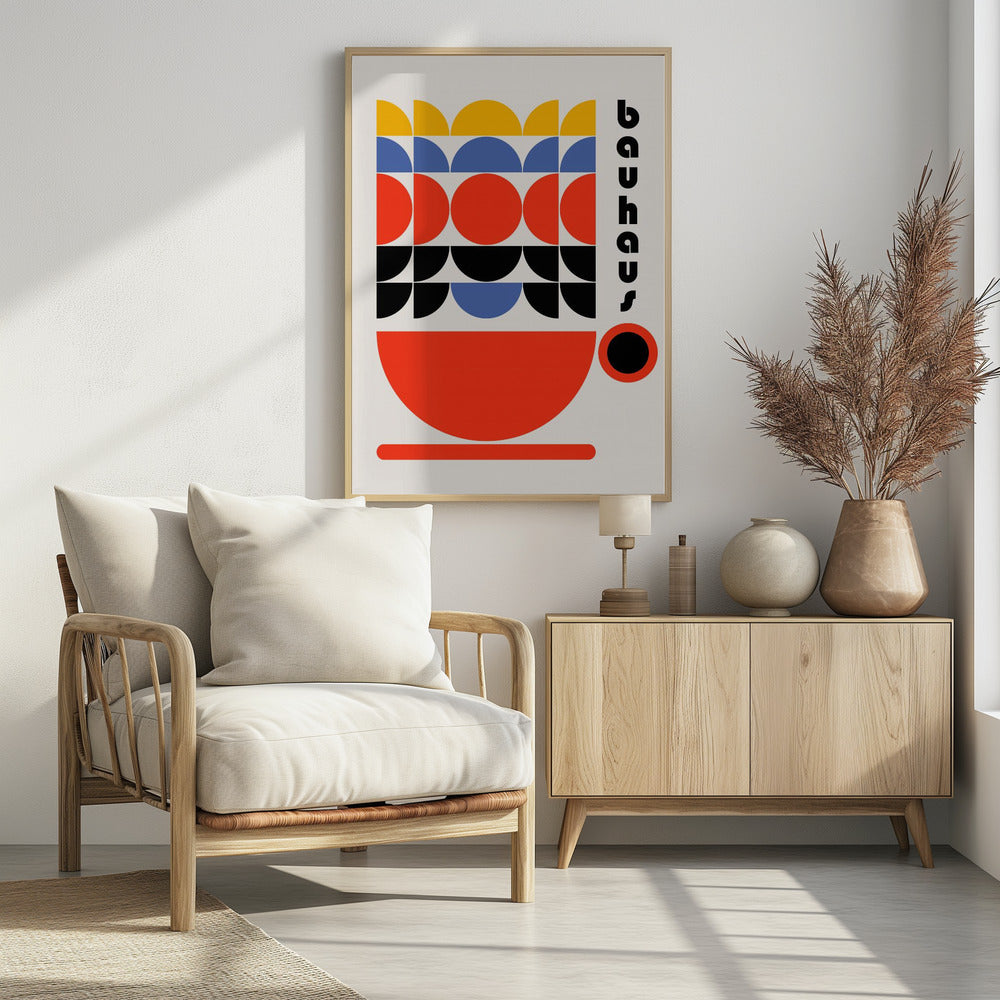 Bauhaus Coffee 70s Decor Poster