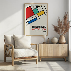 Bauhaus Geometric Design Retro Poster