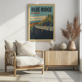 Blue Ridge Parkway Travel Print Poster