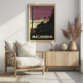 Acadia National Park Travel Print Poster