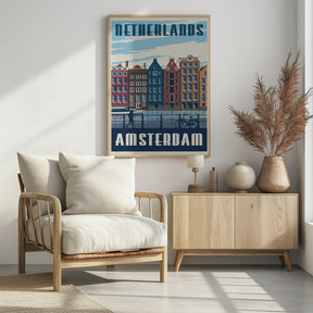 Amsterdam Travel Print Poster