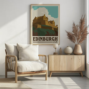 Edinburgh Castle Travel Print Poster