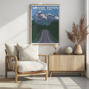 Grand Teton National Park Travel Print Poster