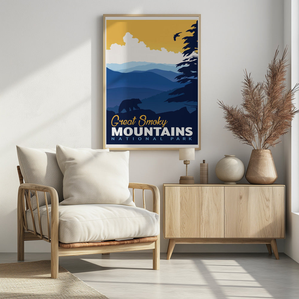 Great Smoky National Park Travel Print Poster