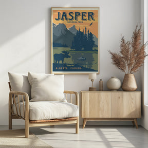 Jasper National Park Travel Print Poster