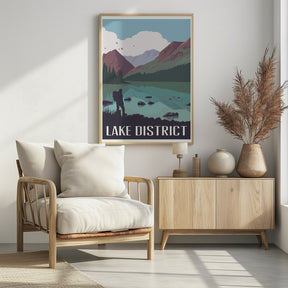 Lake District Travel Print Poster