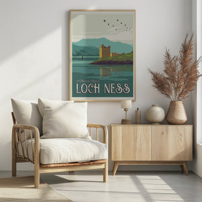 Loch Ness Travel Print Poster