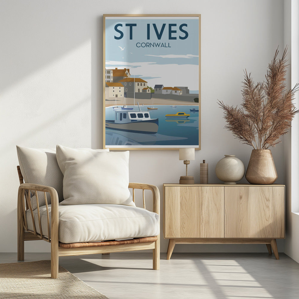 St Ives Travel Print Poster