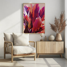 Fuchsia Leaves I Poster